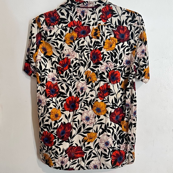 Zara “famous” floral relaxed-fit button down - Picture 13 of 16